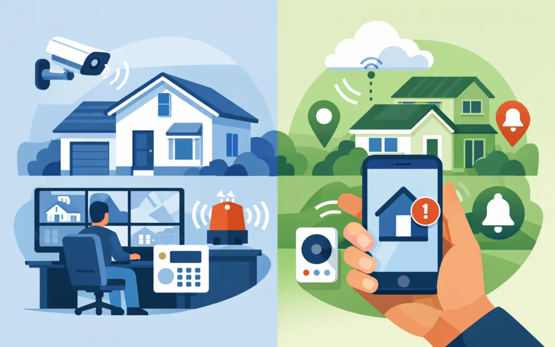 Local Monitoring Versus Mobile Alerts for Homes